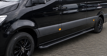 Mercedes Sprinter W907 Trittbretter Sidesteps Matt schwarz