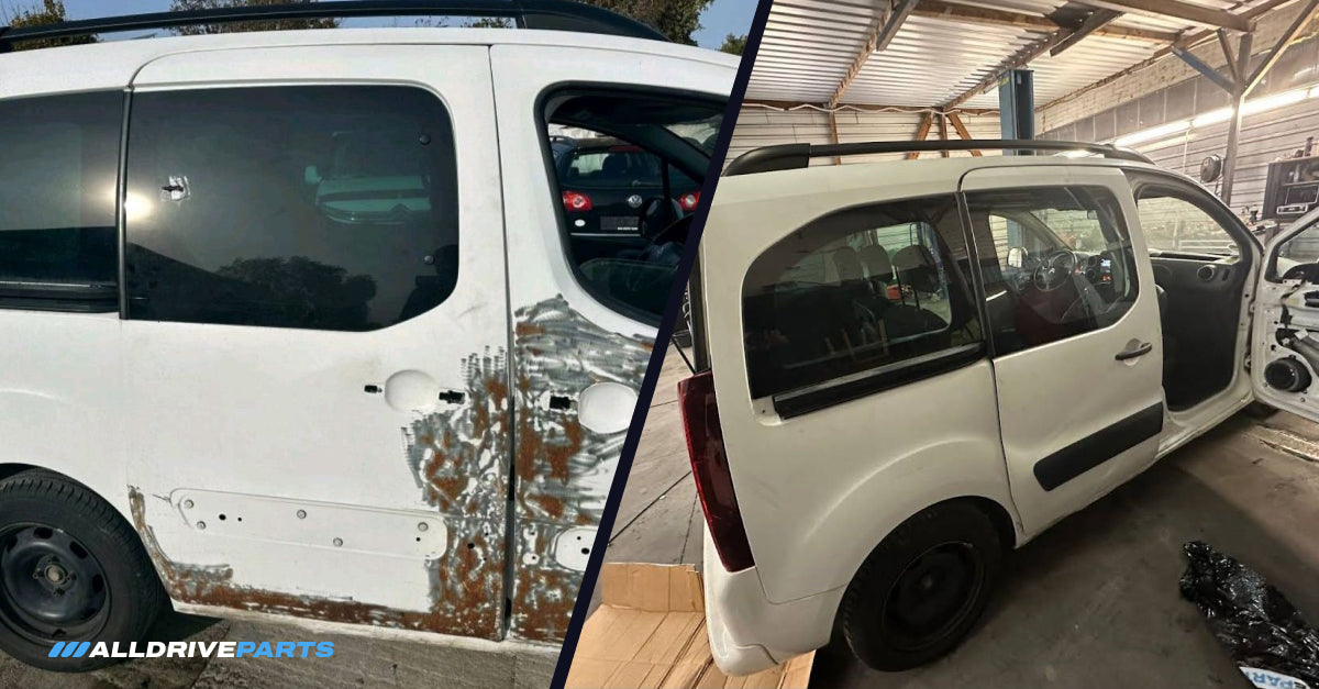 Voor en na foto van onderdelen van AllDriveParts, voorbeeld 3