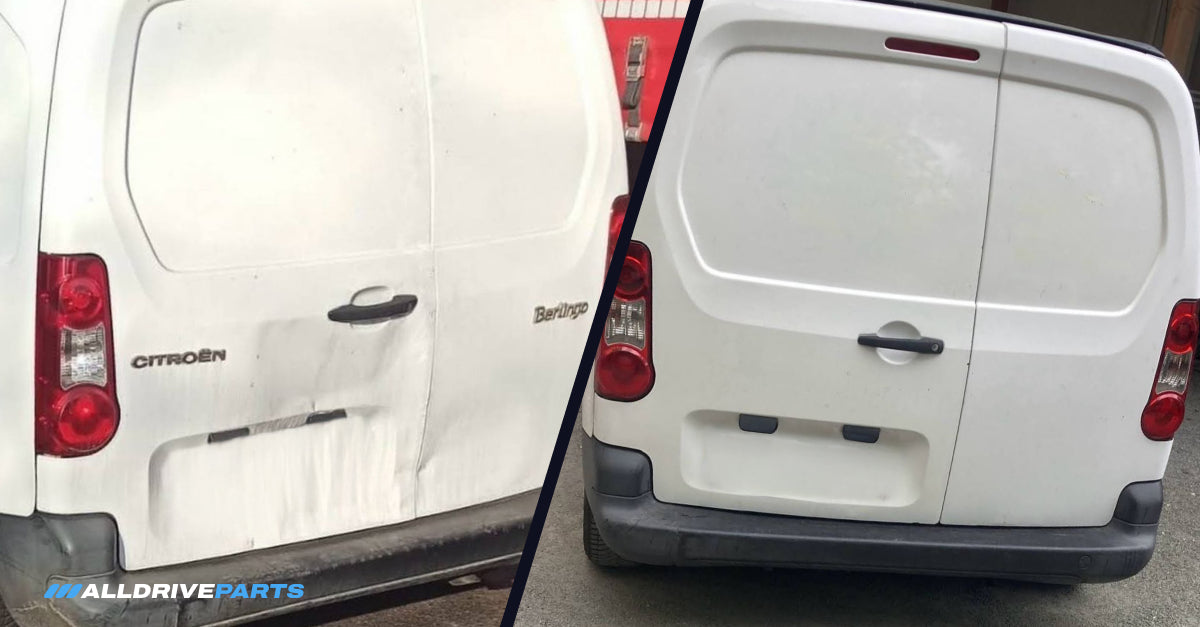 Voor en na foto van onderdelen van AllDriveParts, voorbeeld 4