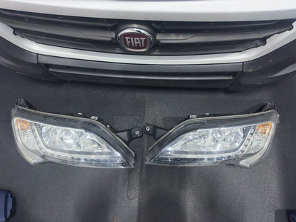 Complete voorkop Front Fiat Ducato met LED koplampen blauw 