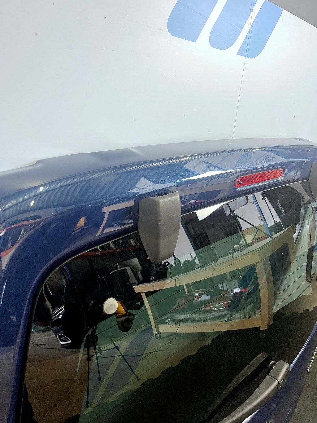 Citroen Berlingo achterklep met ruit blauw EJG 9820436180