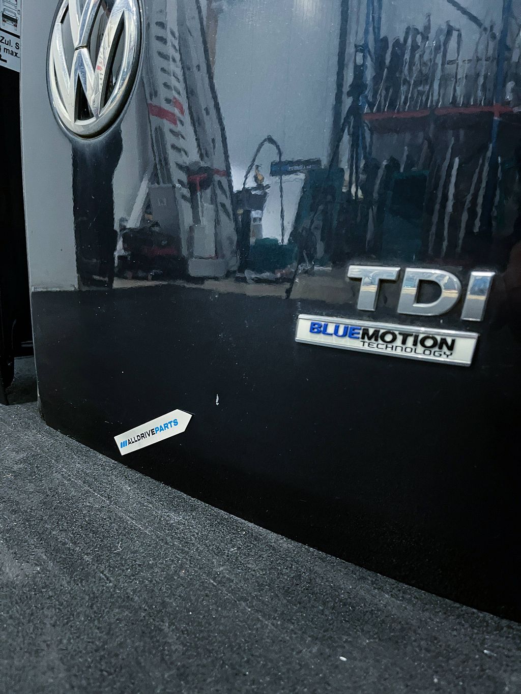 VW Volkswagen Caddy achterdeur rechts wit LB9A 2K0827092G